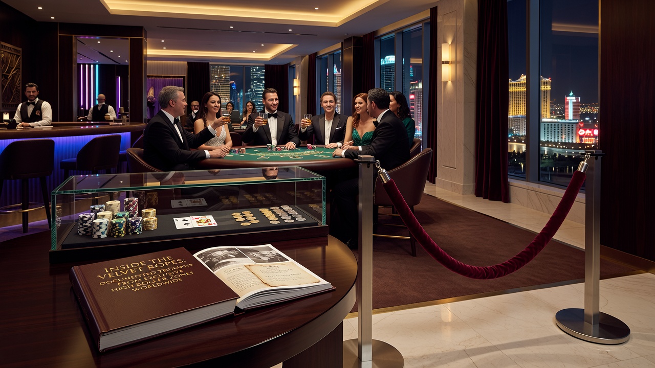 High-stakes private gaming room in an Asian casino with multiple tables and discreet service staff