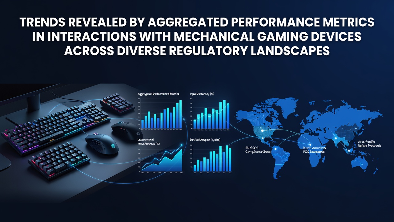 Aggregated performance data charts from mechanical gaming devices in multiple regulatory jurisdictions